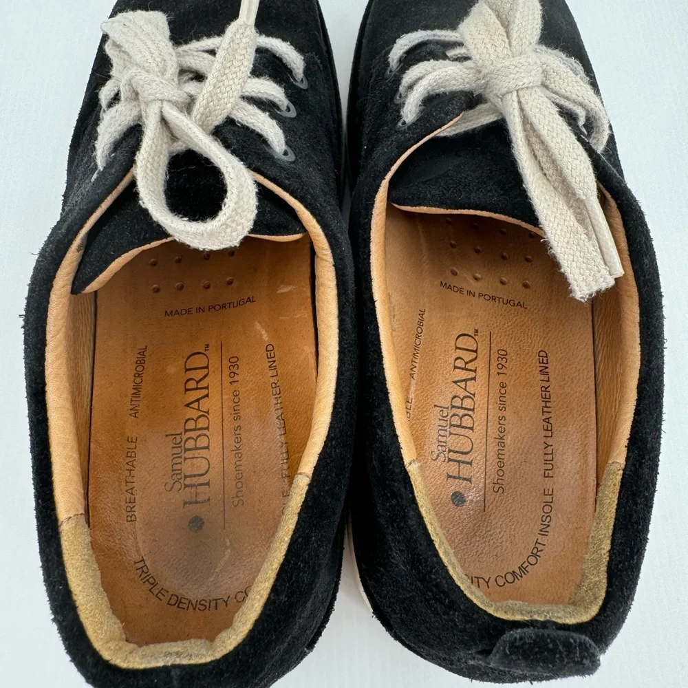 Samuel Hubbard Men's 9 Casual Walking Shoe‎ Black Nubuck 0117 EUC